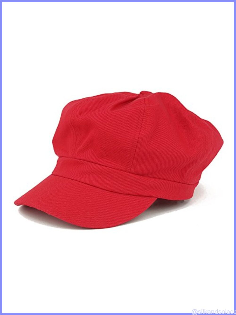 Lightweight 100% Cotton Newsboy Cap Soft Fit Elastic Back All Season